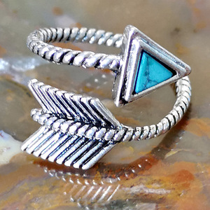 Anello Vintage con Freccia di Piuma per Donne, Anello Creativo di Tendenza, Accessorio per Dito in Stile Retrò - Product Image 5