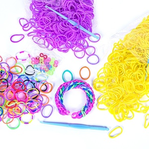 Vente en gros de 600 pièces/sac de petits élastiques pour enfants, bande élastique en plastique, bandeau pour filles, élastiques pour <span class=keywords><strong>loom</strong></span> - Product Image 6