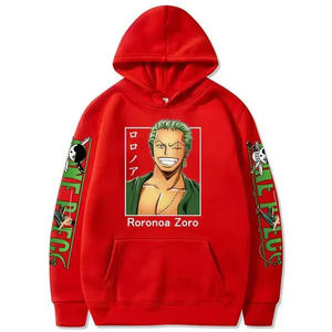 Sudadera con Capucha de Diseño Moderno Personalizada con Estampado de Roronoa Zoro para Hombre y Mujer, Transpirable, Cortavientos, con Bolsillo, Estilo Urbano Informal para Otoño y Verano - Product Image 3