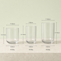 Porte-bougie en verre à fond arqué multi-tailles, récipient en verre transparent pour bougie pilier, arrangement de fleurs séchées