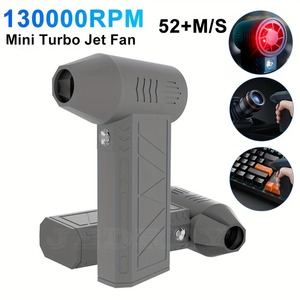 Mini 130000rpm Air Duster Turbo Jet <b>Fan</b> Turbine Air BBQ Hair Dryer Mini Compressed Air Duster Portable <b>Hand</b> Held <b>Fan</b> - Product Image 4