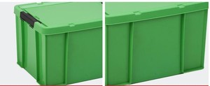 Haogle Atacado Grande Volume Cor Sólida Brinquedo Roupas Organizador Dobrável Bin Cozinha Recipientes De Armazenamento De Plástico Caixa - Product Image 6