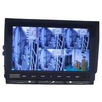 Monitor Impermeable AHD de 6 Canales y 10.1 Pulgadas |   Pantalla de Grabación DVR con 6 Divisiones |   1080P |   Camión Minero de Amplio Rango de Voltaje 12-36V