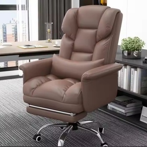 Silla de Oficina Giratoria Ergonómica Moderna - Asiento de Cuero Sintético, Silla para Oficina en Casa y Juegos - Product Image 2