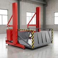 Rampe de chargement pour conteneurs, usage en entrepôt, avec réglage hydraulique de la hauteur