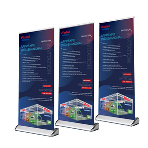Nhà Máy Giá cơ sở rộng Hợp kim nhôm 85x200 quảng cáo <span class=keywords><strong>rollup</strong></span> đứng có thể thu vào khuyến mãi cuộn lên biểu ngữ hiển thị - Product Image 1