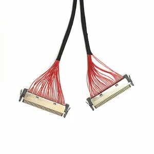 Kabel LCD Rakitan Kabel LVDS Kustom Sesuai ROHS Kabel Terlindung