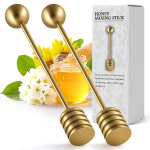 عصي قرص العسل مخصصة صغيرة من الفولاذ المقاوم للصدأ من شراب من أجل العصا والبرطمانات ، آلة تقليب الشاي - Product Image 1