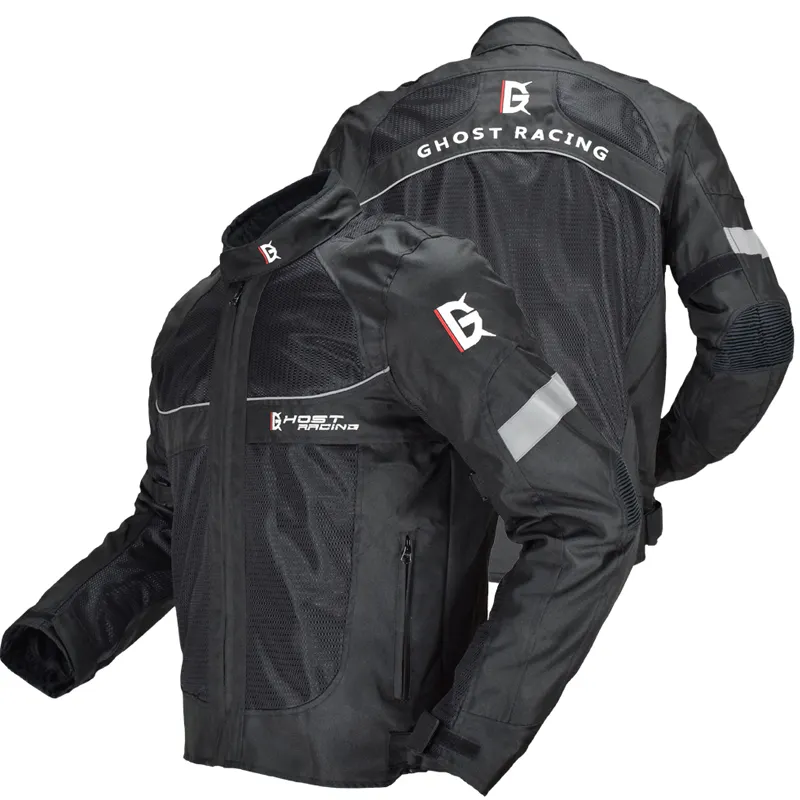 Süper hız erkek tekstil motosiklet süvari ceketi koruyucular ve rüzgar geçirmez yarış aşınma ile erkekler yarış ceketi için