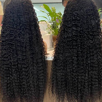 Perruque de cheveux humains bruts bouclés birmans, indétectable, effet cuir chevelu naturel, sans colle, avec dentelle frontale HD
