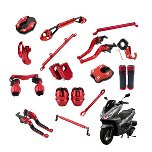 ชุดแผ่นขยายขาตั้งข้าง <span class=keywords><strong>PCX</strong></span> 160/150/125  บล็อกเสริมขาตั้ง CNC อเนกประสงค์ อะลูมิเนียมอัลลอยด์  อะไหล่ตกแต่ง - Product Image 6