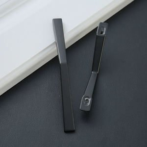 Hardware Accessories Zinc Alloy <strong>Black</strong> Handle Furniture Cabinet <strong>Doors</strong> Drawers Wardrobe Cabinet Handles - Product Image 3