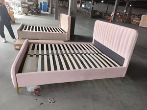 Sang trọng giường bọc chần trắng đen màu xám nhung đôi Nữ Hoàng Vua GIƯỜNG KHUNG Giường hiện đại - Product Image 4