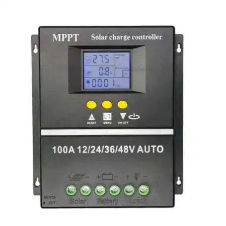 MPPT 60A 80A 100A الشمسية PV المنظمين 12V 24V 36V 48V السيارات الشمسية جهاز التحكم في الشحن الشمسية PV شاحن بطارية مع LCD ومزدوج USB