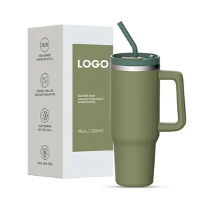 Premium 40oz Stainless Steel Tumbler - Versatile Drinking Experience