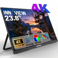 Moniteur Secondaire 23,8 Pouces pour le Travail et la Maison, 4K UHD 3840x2160, Écran IPS Mat pour Macbook, Téléphone, Tablette, PS5, Switch