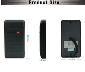 Lecteur de cartes sans contact NFC 13,56 MHz ISO14443A, lecteur de cartes RFID Wiegand 26 pour contrôle d'accès - Product Image 4