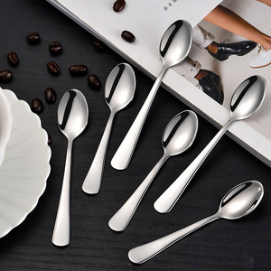 Customized 10cm 11.5cm Silver Small 304 Stainless Steel Coffee <strong>Tea</strong> <strong>Spoon</strong> for Espresso - Product Image 1