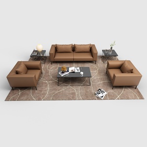 Executive Modern Leather <b>Office</b> <b>Sofa</b> High Quality Synthetic Leather for Living Room School or Workshop - Product Image 4