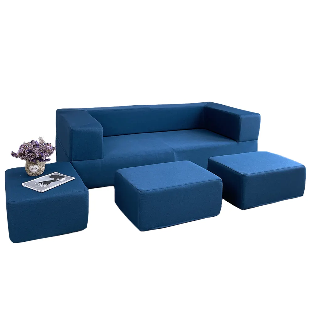 Silla de espuma para sala de estar de gama alta gigante de lujo modular amor dos asientos sofá de espuma tumbona de peluche sofá cama personalizado al por mayor