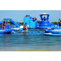 Parc aquatique gonflable géant pour sports nautiques flottants, île flottante, parc aquatique flottant en mer