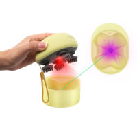 Masajeador Eléctrico para el Cuero Cabelludo IPX7 a Prueba de Agua 360 °   Masajeador de Cabeza para Aliviar el Estrés, Limpieza Profunda y Crecimiento del Cabello