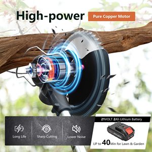 เครื่องตัดหญ้าไร้สายคุณภาพสูงแบบพับได้ ใช้แบตเตอรี่ สำหรับทำสวน DIY พร้อมล้อ GT01 ด้ามจับพับได้ ให้ความสะดวก - Product Image 3