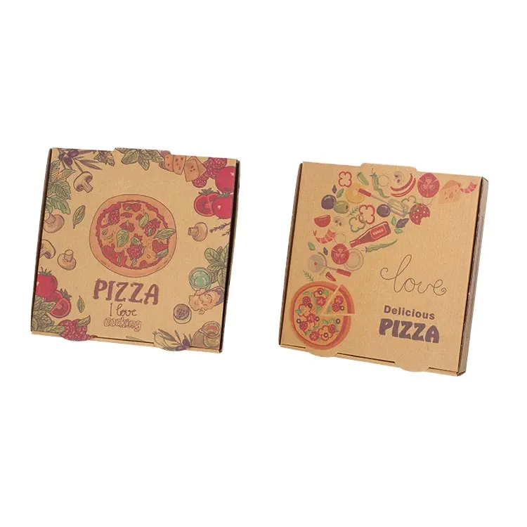 Pizza envío caja de embalaje de cartón precio barato 10 12 13 14 pulgadas pizza embalaje caja de entrega proveedor para pizza