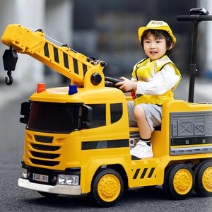 Camión de Bomberos Eléctrico de Control Remoto de 12 Voltios de Alta Calidad para Niños, Juguete Personalizable con Certificación CE, con Ruedas Pequeñas para Bebés - Product Image 1