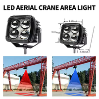 Safety Light30W Elevated Safety Spotlight Voyant d'avertissement de largeur de grue Projection LED Avertissement Aviation Crane Safety Light