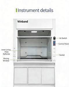 <span class=keywords><strong>Hotte</strong></span> à fumée moderne tout acier avec armoires pour laboratoire de chimie scolaire - Product Image 1