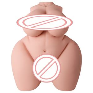 Moule réaliste de vagin demi-corps, poupée sexuelle en TPE, produit de masturbation masculine réaliste avec peau douce, jouet pour adultes pour hommes - BJD-A017J - Product Image 1
