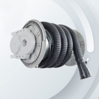Enrouleur de Tuyau d'Évacuation Électrique Automatique avec Amortisseur, Diamètre 76mm, Longueur 8m, Puissance du Ventilateur 550W, Certifié CE ISO9001 pour Réparation Professionnelle