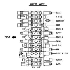 Yanmar VIO55 için Ekskavatör Kontrol Valfi VIO55-5A VIO57 Hidrolik Ana Valf 172B05-74120 - Product Image 5