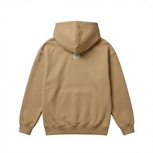 wholesale Custom <b>Men</b> <b>Black</b> Hooded Sweatshirt <b>Fleece</b> Solid Color Pocket Front Casual Regular Fit Autumn Wear - Product Image 5