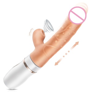 Realista pene artificial empuje tonto vibrador pene consolador juguetes sexuales para mujer - Product Image 1