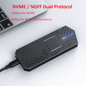 Lingable <span class=keywords><strong>Double</strong></span> Protocole NVME NGFF M2 SSD 10Gbps Boîtier M.2 vers <span class=keywords><strong>USB</strong></span> Type <span class=keywords><strong>C</strong></span> 3.1 Adaptateur SSD pour PCIE / SATA M-Key M + B KEY - Product Image 5