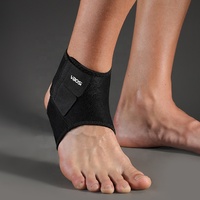 Attelle de cheville en néoprène VBOSI, compression réglable avec sangles pour la course à pied, l'entraînement et les sports, protection unisexe