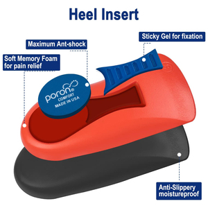 Supports de talon pour femmes et hommes, inserts pour fasciite plantaire, coussinets anti-douleur pour le talon, anti-choc pour épine calcanéenne et tendinite d'Achille - Product Image 2