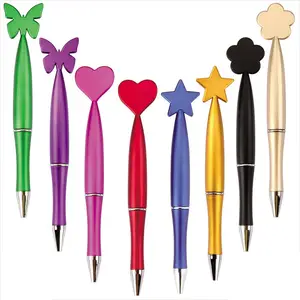 Venda quente Logotipo Personalizado Impresso Kawaii Ballpen Popular Novidade Caneta Esferográfica com Corpo De Borracha Promocional Hotel Caneta De Plástico