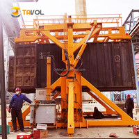 Système de chargement de conteneurs haute efficacité, chargement et déchargement de conteneurs 20GP, machine de basculement hydraulique de conteneurs à 90 degrés
