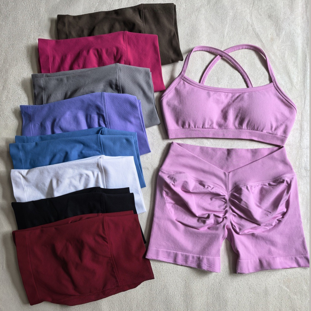 New Seamless Backless Adjustable Yoga Custom High Quality Fitness Nylon Spandex Sports Workout Bra for Women