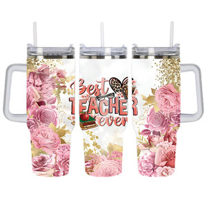 Nome personalizzato personalizzato insegnante vita 40oz Tumbler torna a scuola tazza di apprezzamento del giorno dell'insegnante regali tazza di caffè per insegnanti - Product Image 5