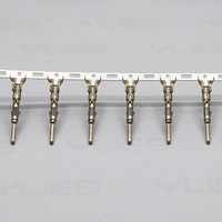Terminales Redondos Macho de Alta Calidad de 1.60mm, Conector de Crimpado a Tope, Bloque de Terminales para Arnés de Cables, Terminal para Conector Automotriz