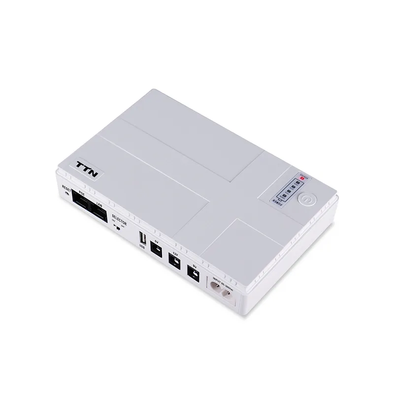 Mini ups 12vdc para computador portátil, wifi roteador 9v 12v 24v 5v poe 12000mah 10000mah com bateria