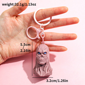 سلاسل مفاتيح رقمية بالجملة تعرض شخصيات كرتونية من الأفلام والمسلسلات الشهيرة، مصنوعة من السيليكون والسبائك الصديقة للبيئة - Product Image 5