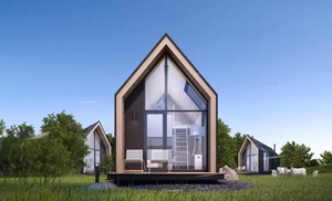 Casa Prefabricada de Acero de Instalación Rápida, Villa de Lujo de Dos Pisos, Casa Contenedor Triangular - Product Image 6