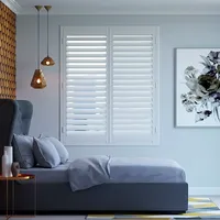Volets persiennes modernes en bois et PVC Moona sur mesure, étanches, pour intérieur et extérieur, pour fenêtres