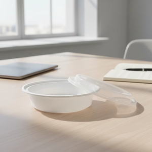 Contenants alimentaires jetables polyvalents Hacamy en PP avec couvercles, gobelets en plastique transparent pour la préparation des repas, adaptés au congélateur - Product Image 1