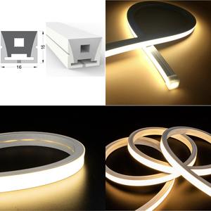 Tube lumineux LED en silicone pur, tube LED néon flexible à vue latérale, tube LED néon à vue supérieure, disponible en différentes tailles - Product Image 2